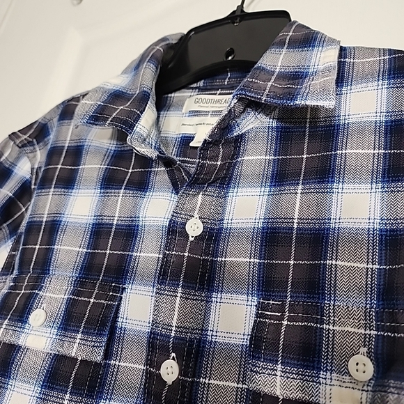 Good threads plaid Flannel herringbone shirt - men’s S - Picture 3 of 10